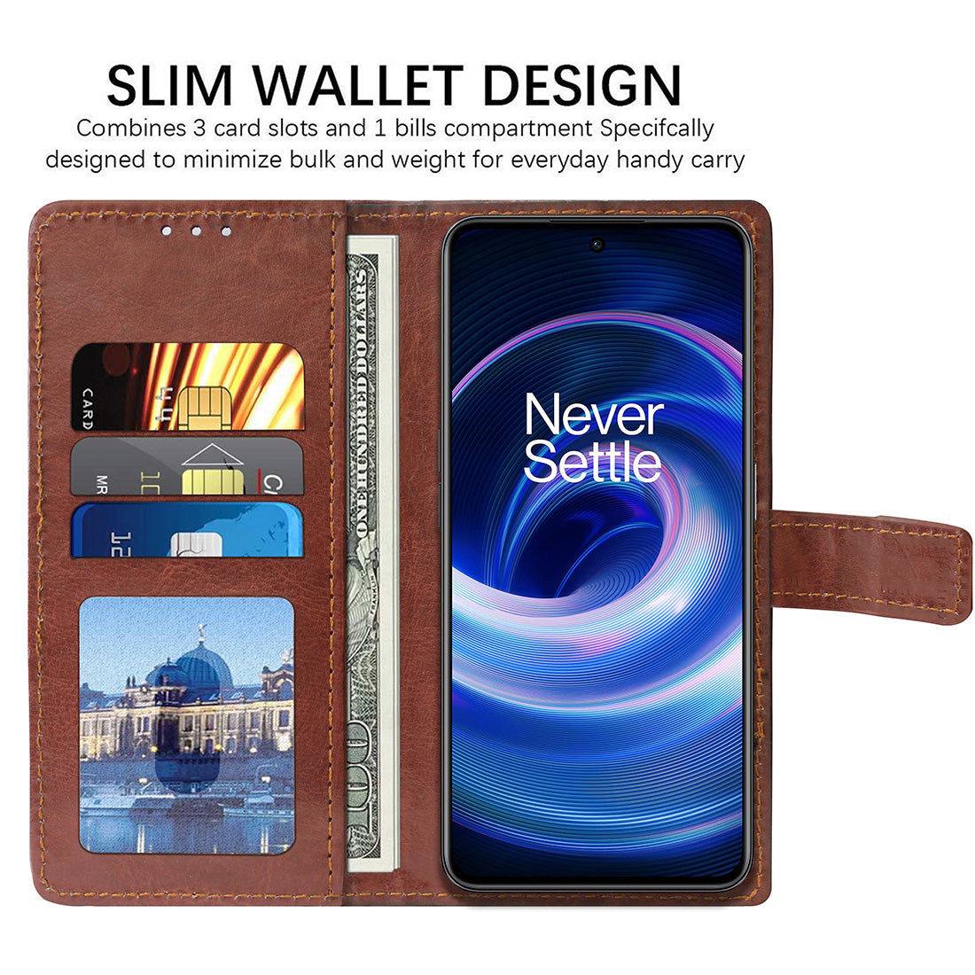 Premium Wallet Flip Cover for OnePlus 10R 5G