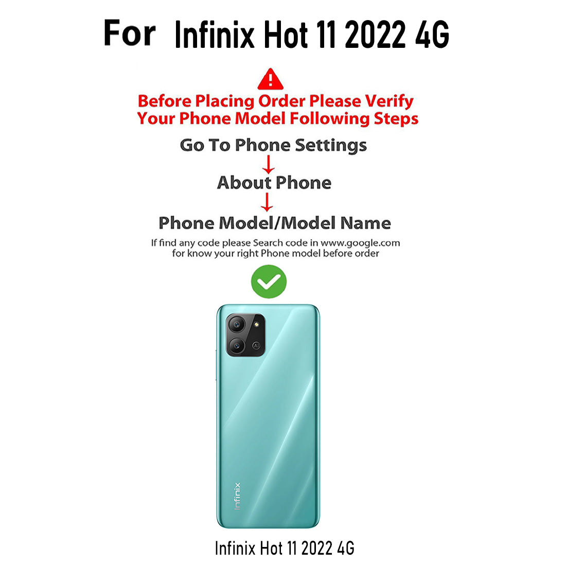 Premium Wallet Flip Cover for Infinix Hot 11 (2022) 4G