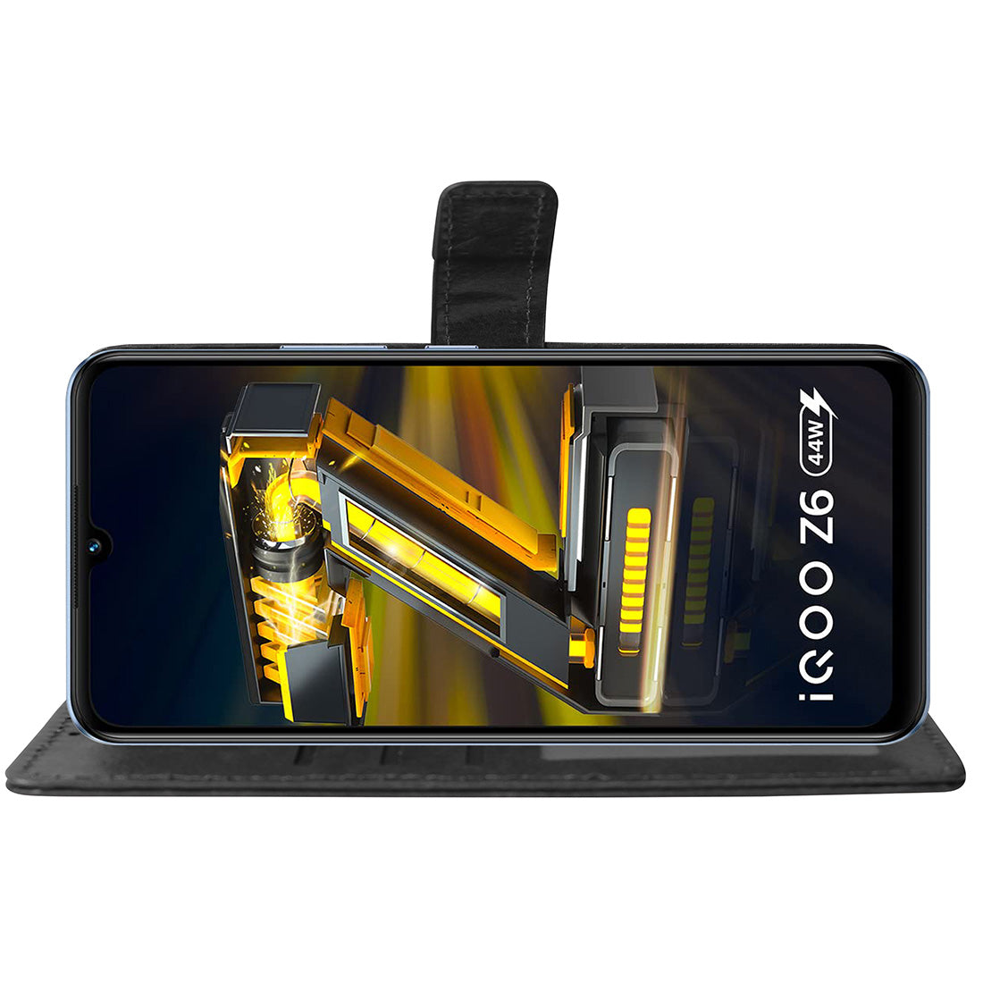 Premium Wallet Flip Cover for iQOO Z6 44W 4G