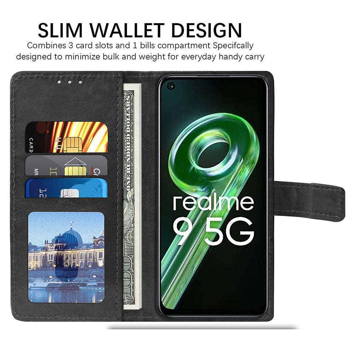 Premium Wallet Flip Cover for Realme 9 5G