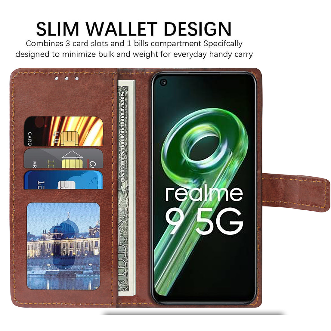 Premium Wallet Flip Cover for Realme 9 5G