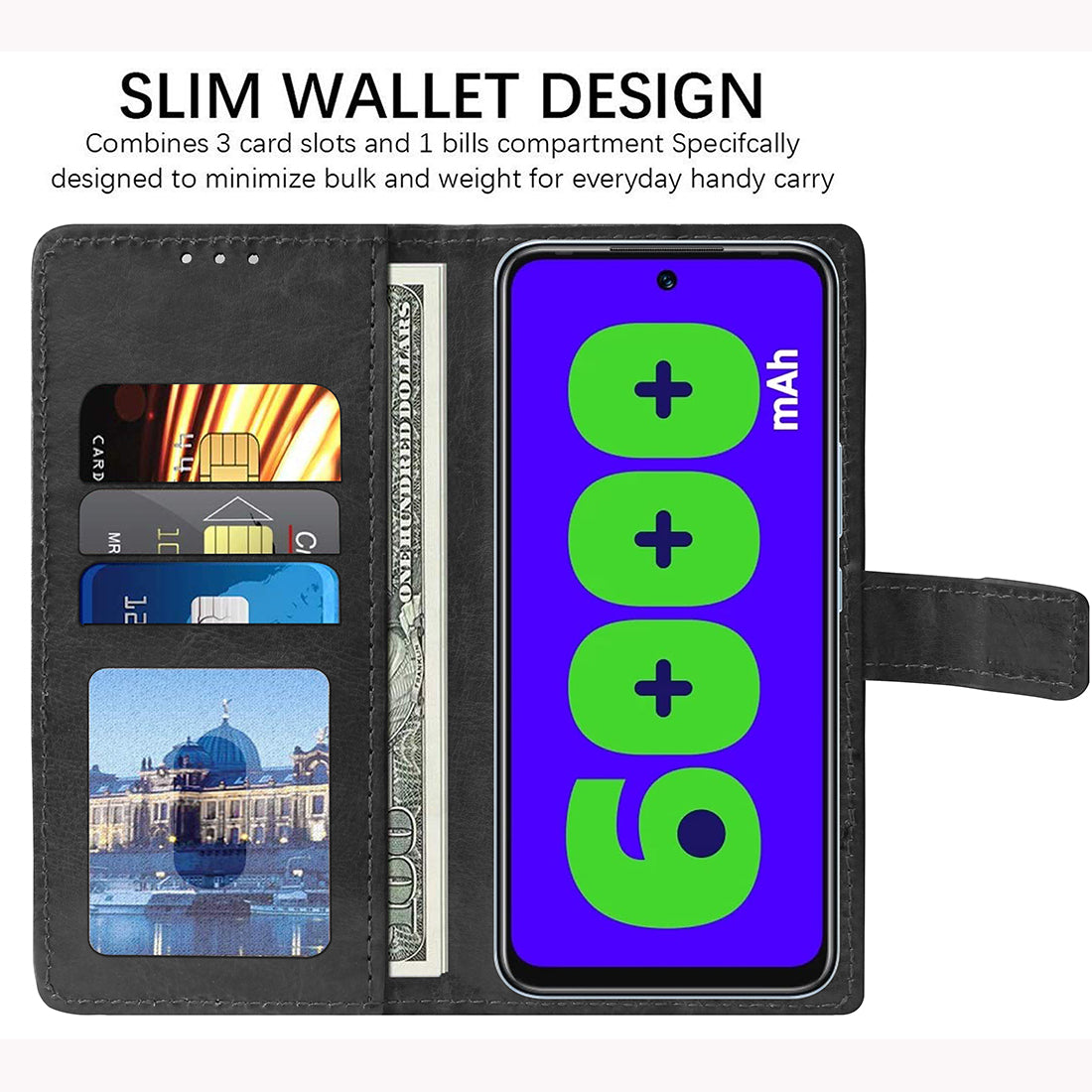 Premium Wallet Flip Cover for Infinix Hot 12 Play 4G