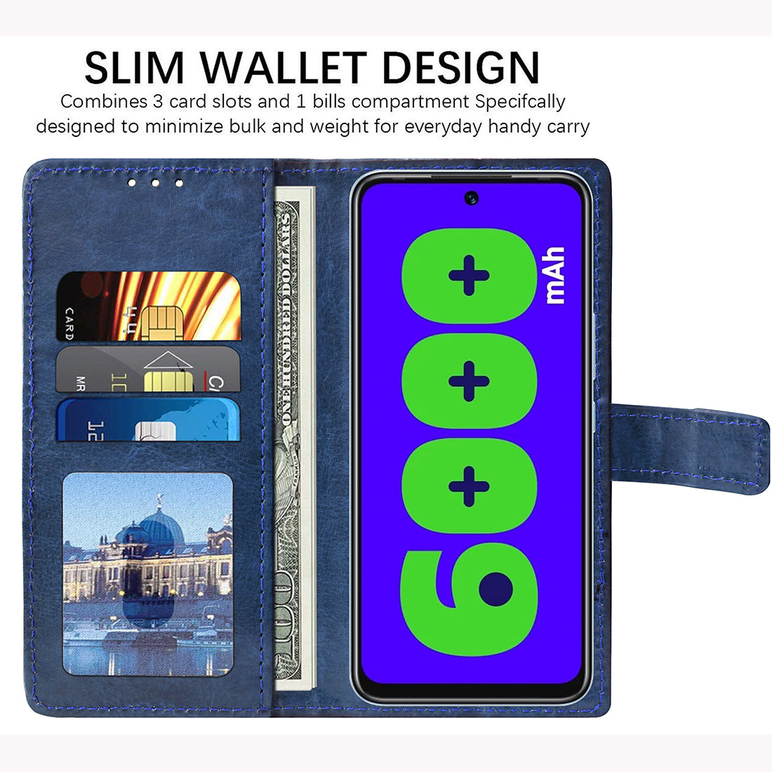 Premium Wallet Flip Cover for Infinix Hot 12 Play 4G