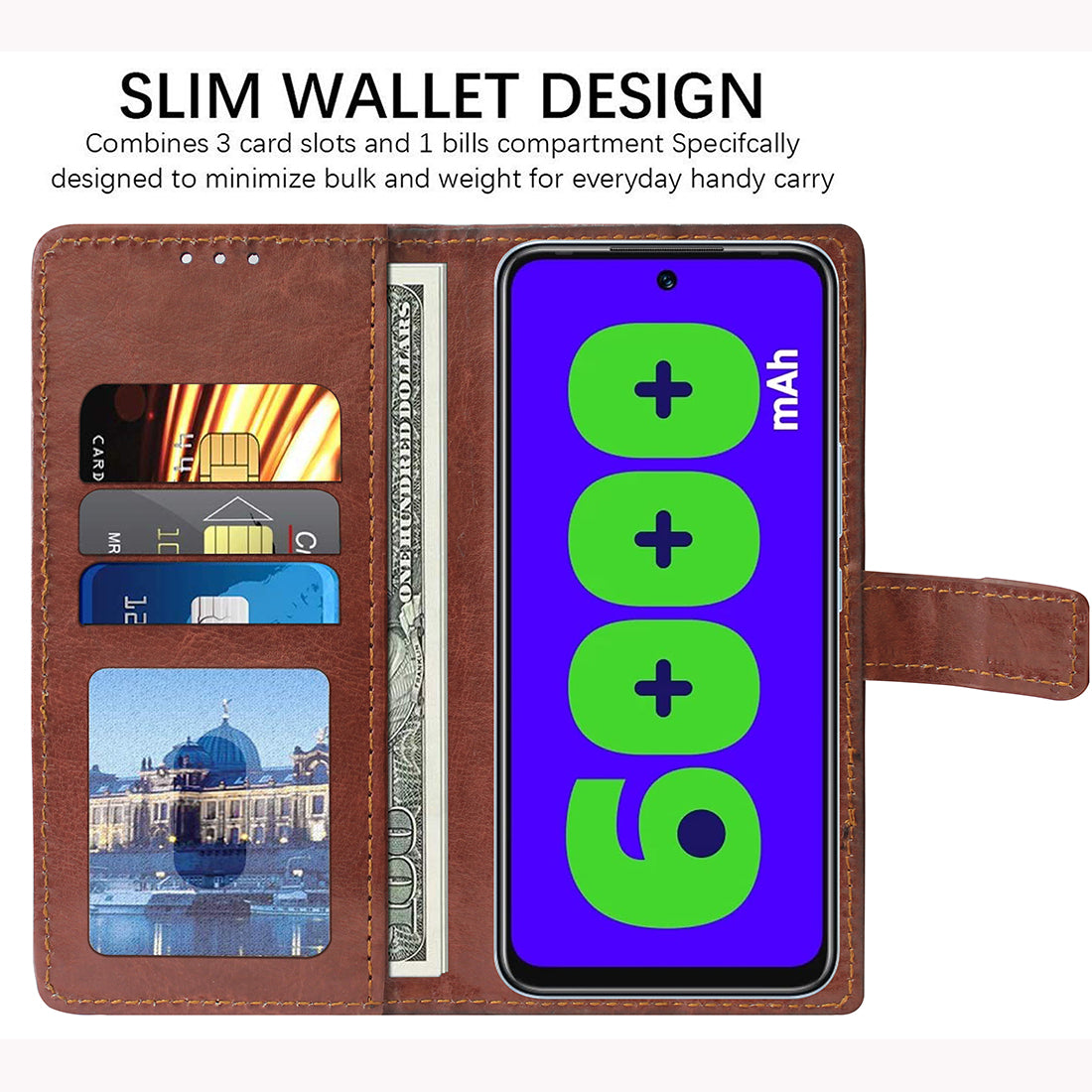 Premium Wallet Flip Cover for Infinix Hot 12 Play 4G