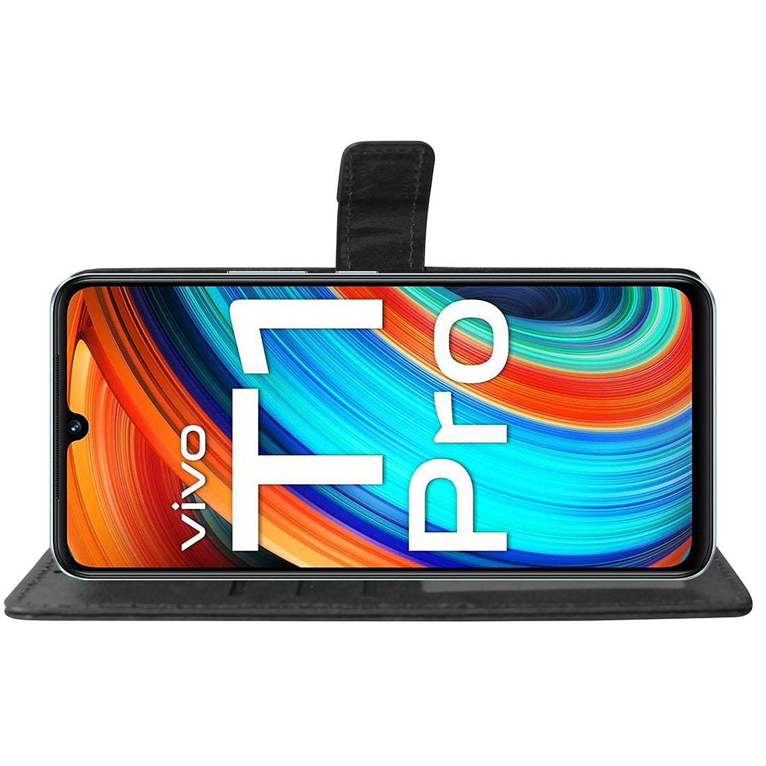 Premium Wallet Flip Cover for Vivo T1 Pro 5G