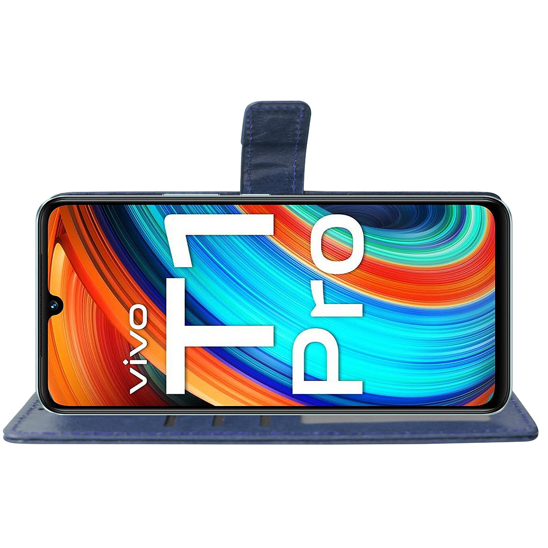 Premium Wallet Flip Cover for Vivo T1 Pro 5G