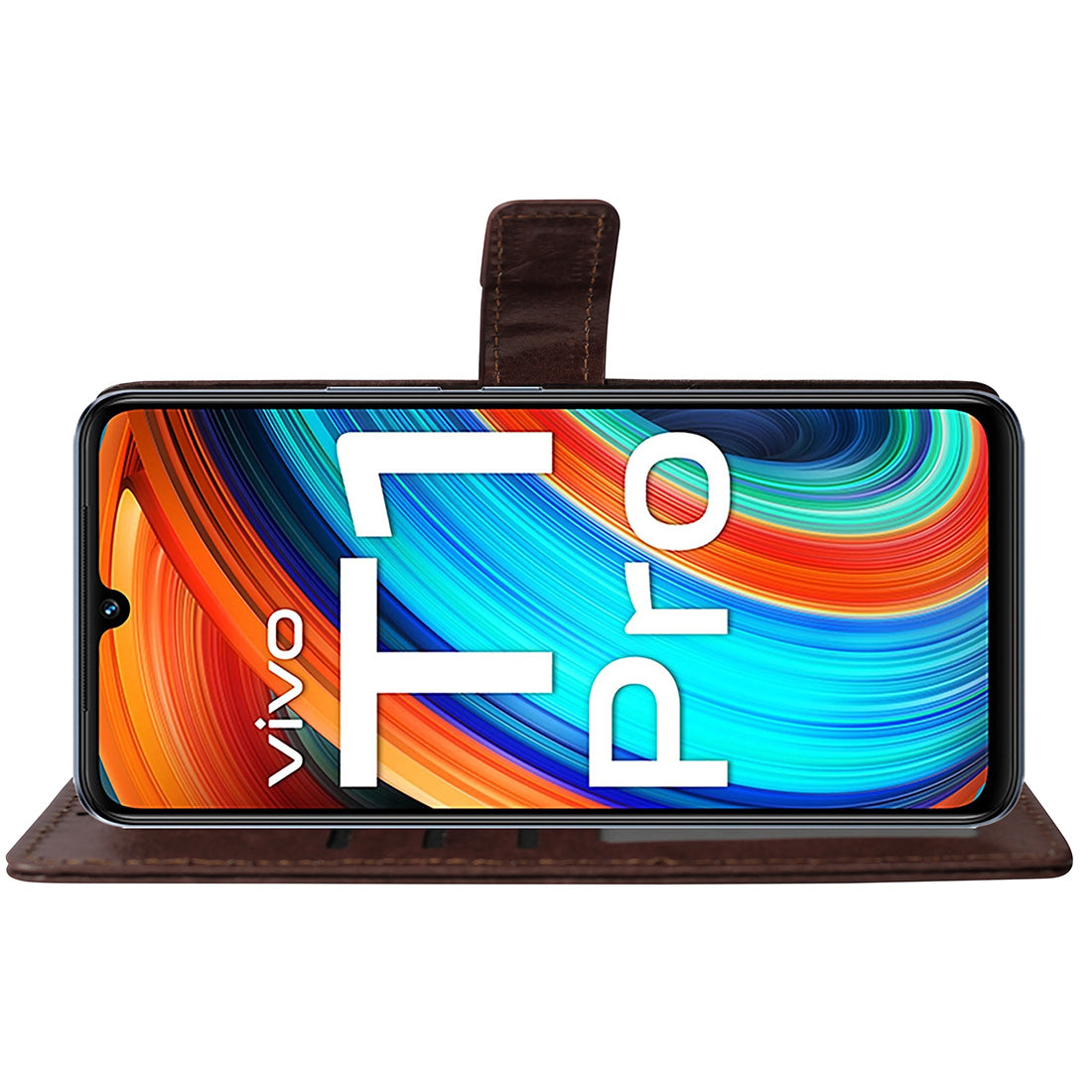 Premium Wallet Flip Cover for Vivo T1 Pro 5G