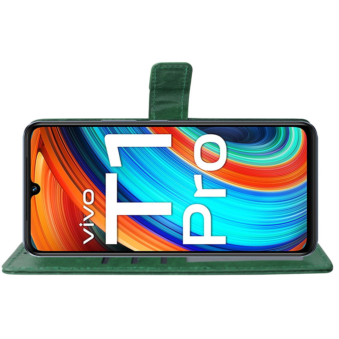 Premium Wallet Flip Cover for Vivo T1 Pro 5G