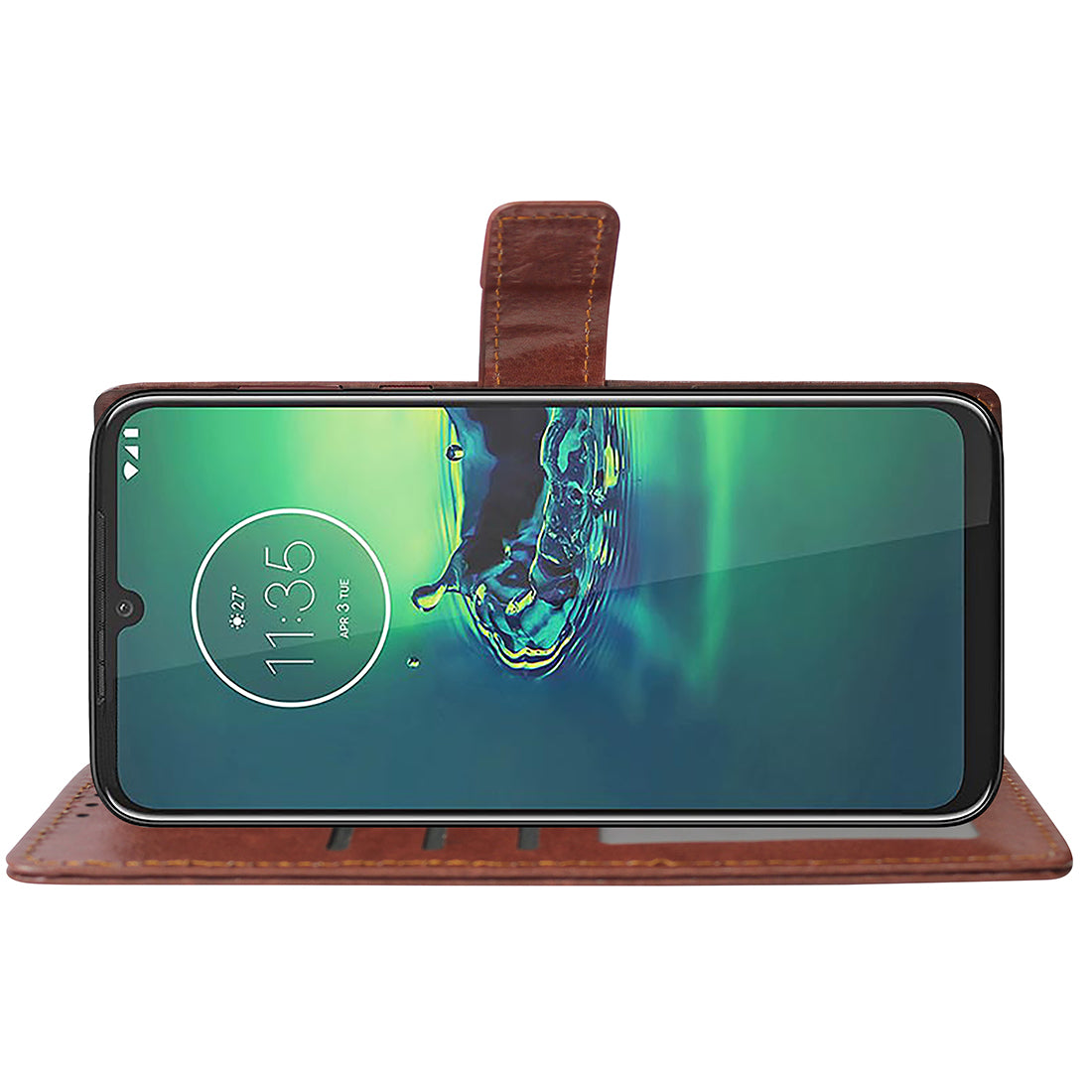 Premium Wallet Flip Cover for Motorola Moto G8 Plus 4G