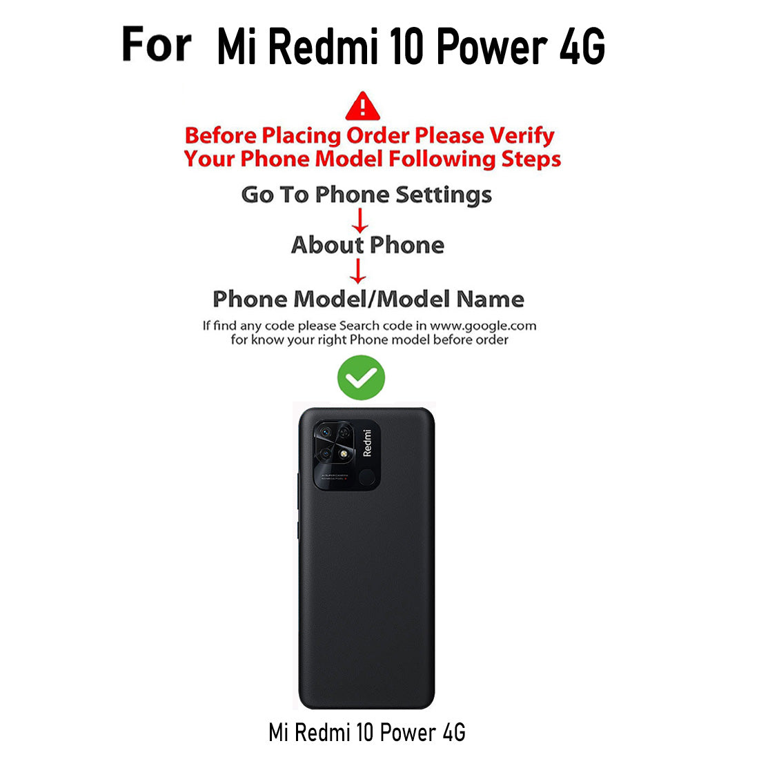 Premium Wallet Flip Cover for Mi Redmi 10 Power 4G / 10 4G