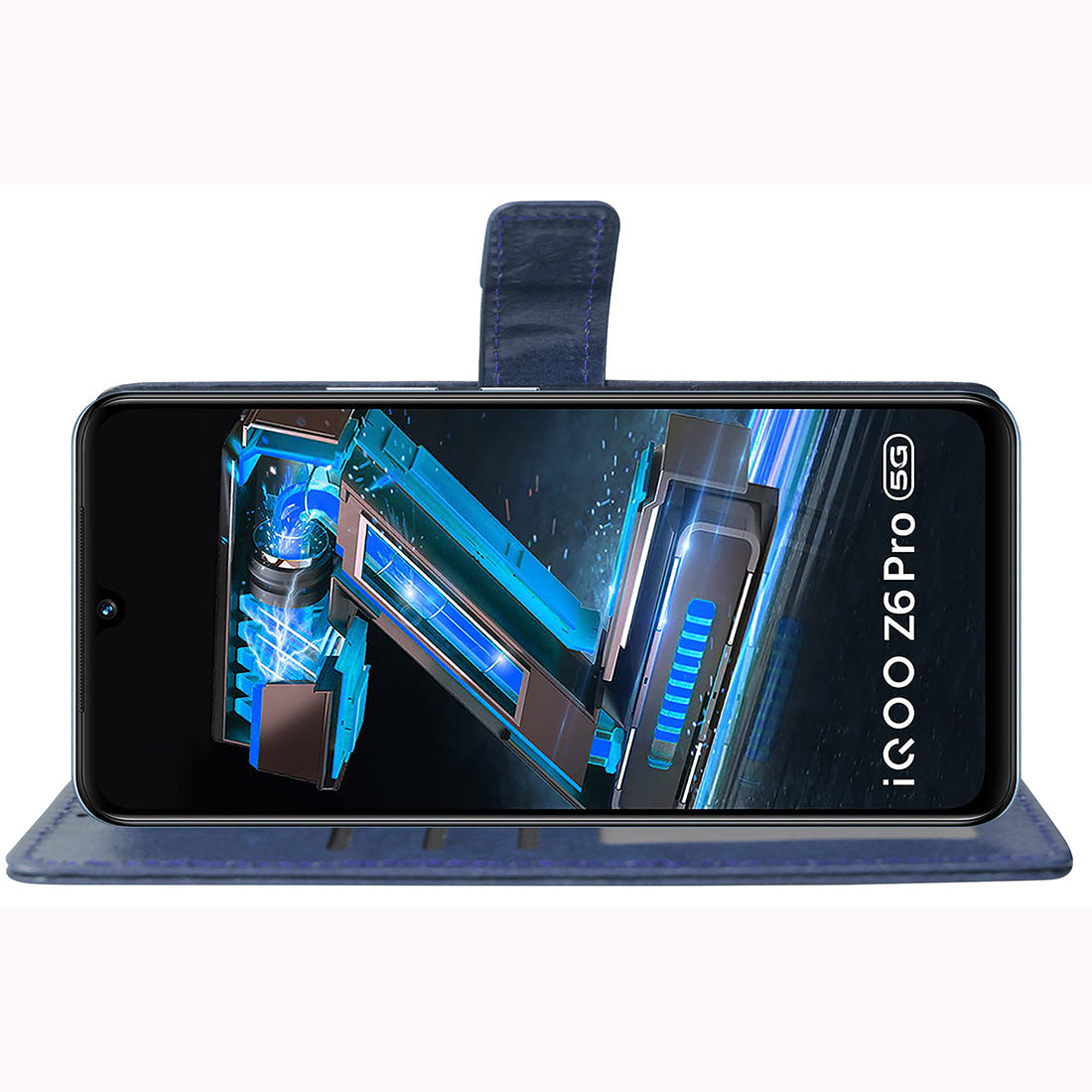 Premium Wallet Flip Cover for iQOO Z6 Pro 5G