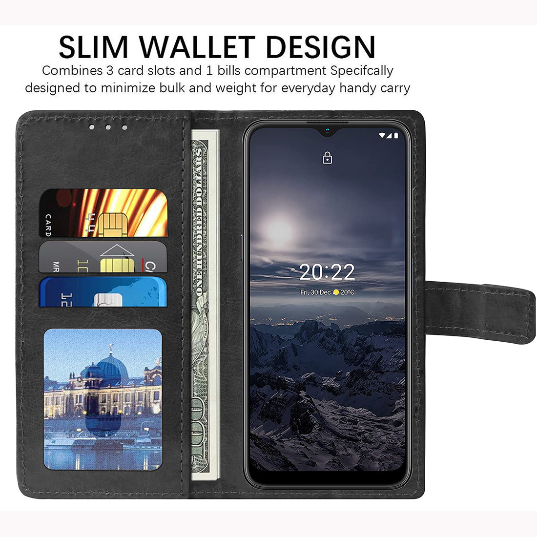 Premium Wallet Flip Cover for Nokia G21 4G