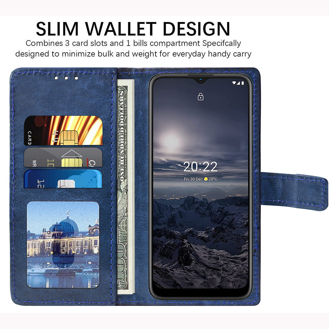 Premium Wallet Flip Cover for Nokia G21 4G