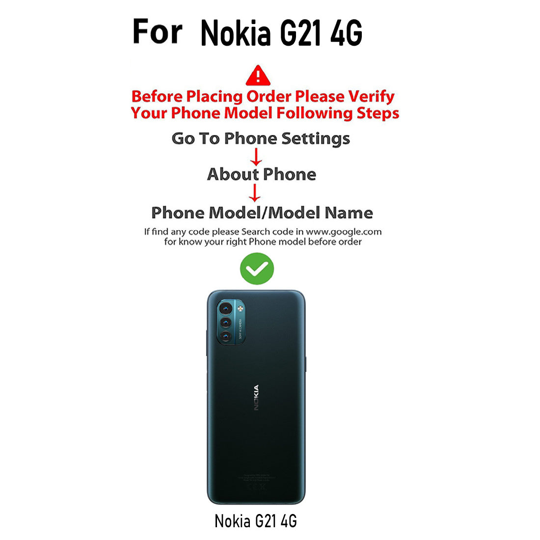 Premium Wallet Flip Cover for Nokia G21 4G