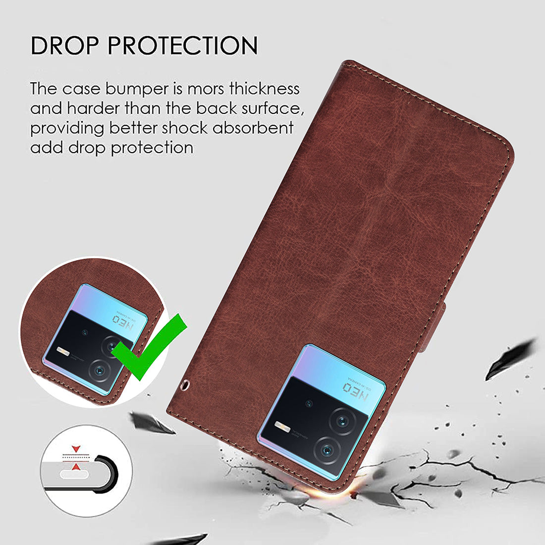 Premium Wallet Flip Cover for iQOO Neo 6 5G