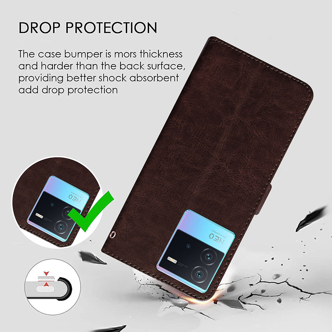 Premium Wallet Flip Cover for iQOO Neo 6 5G