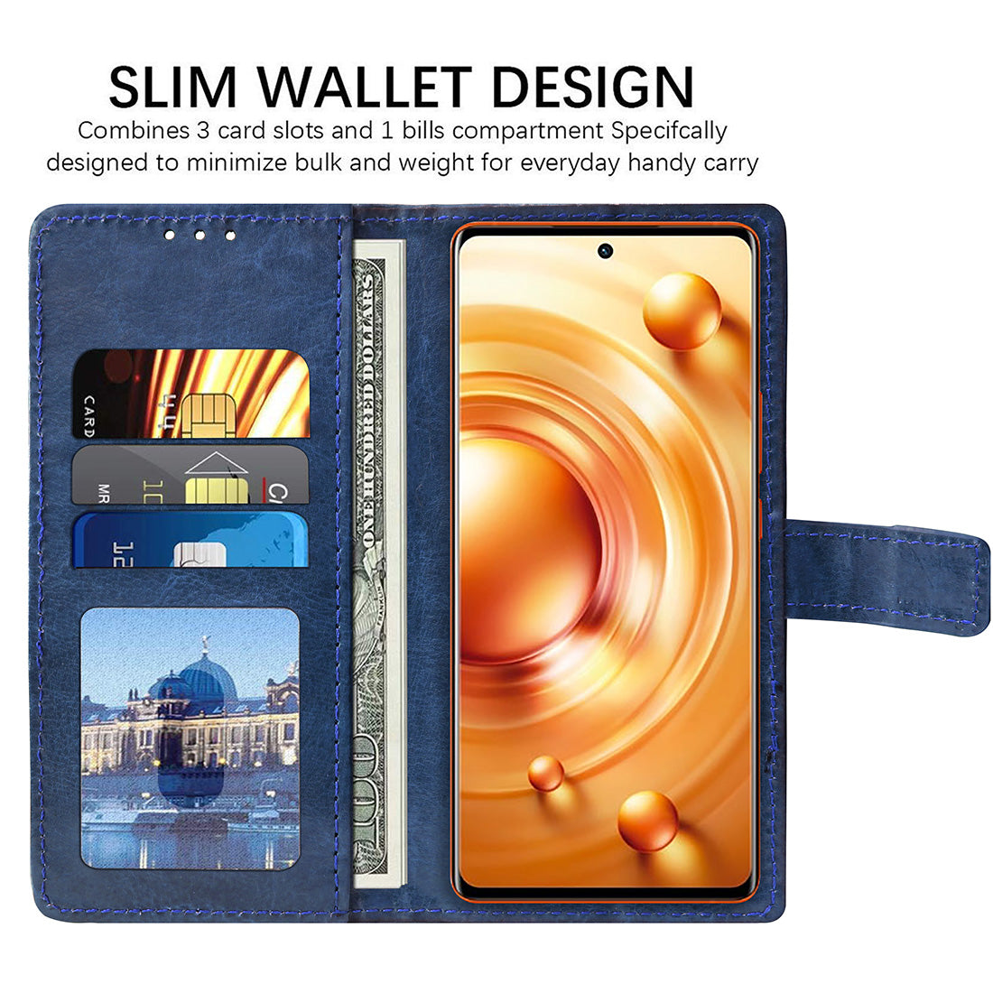 Premium Wallet Flip Cover for Vivo X80 5G