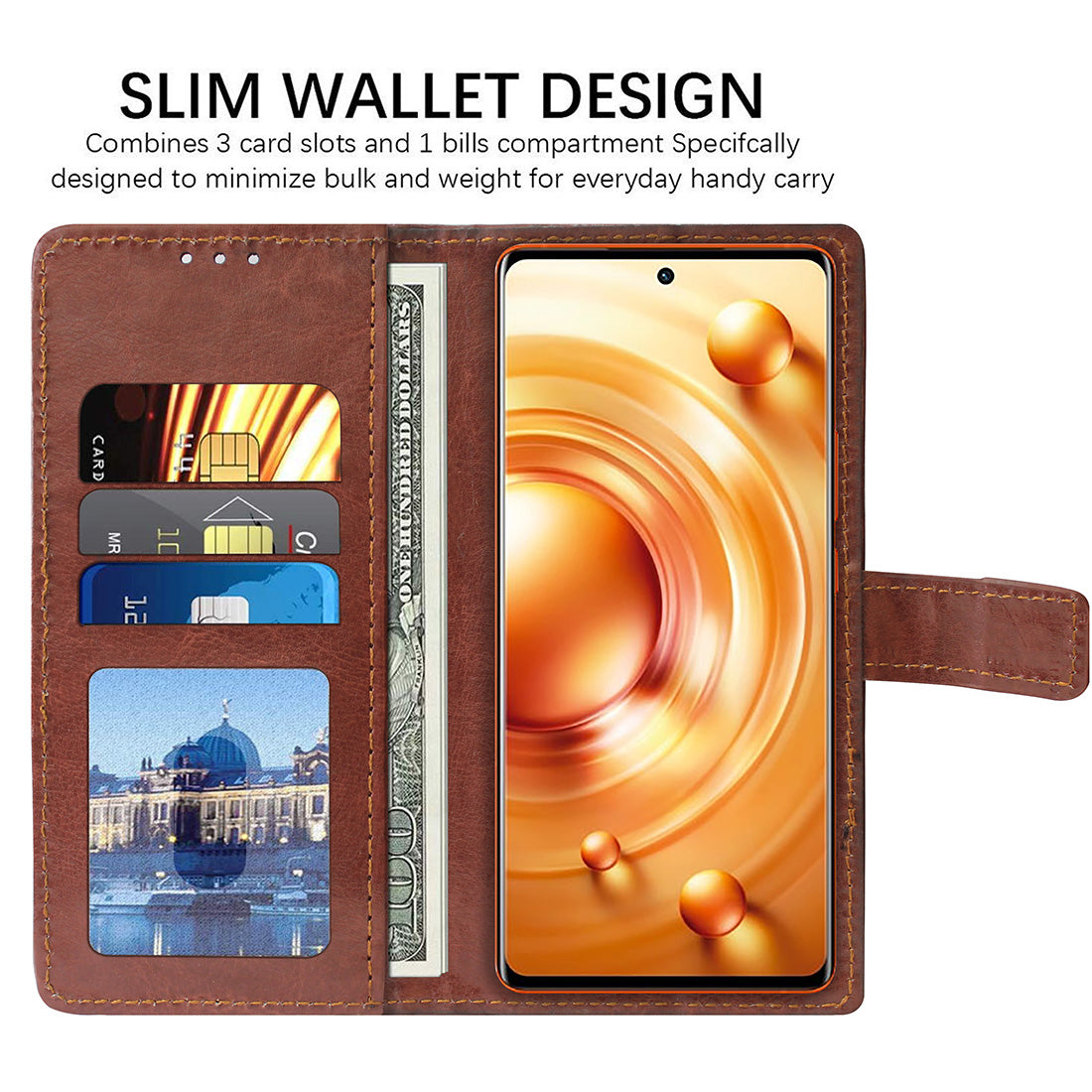 Premium Wallet Flip Cover for Vivo X80 5G