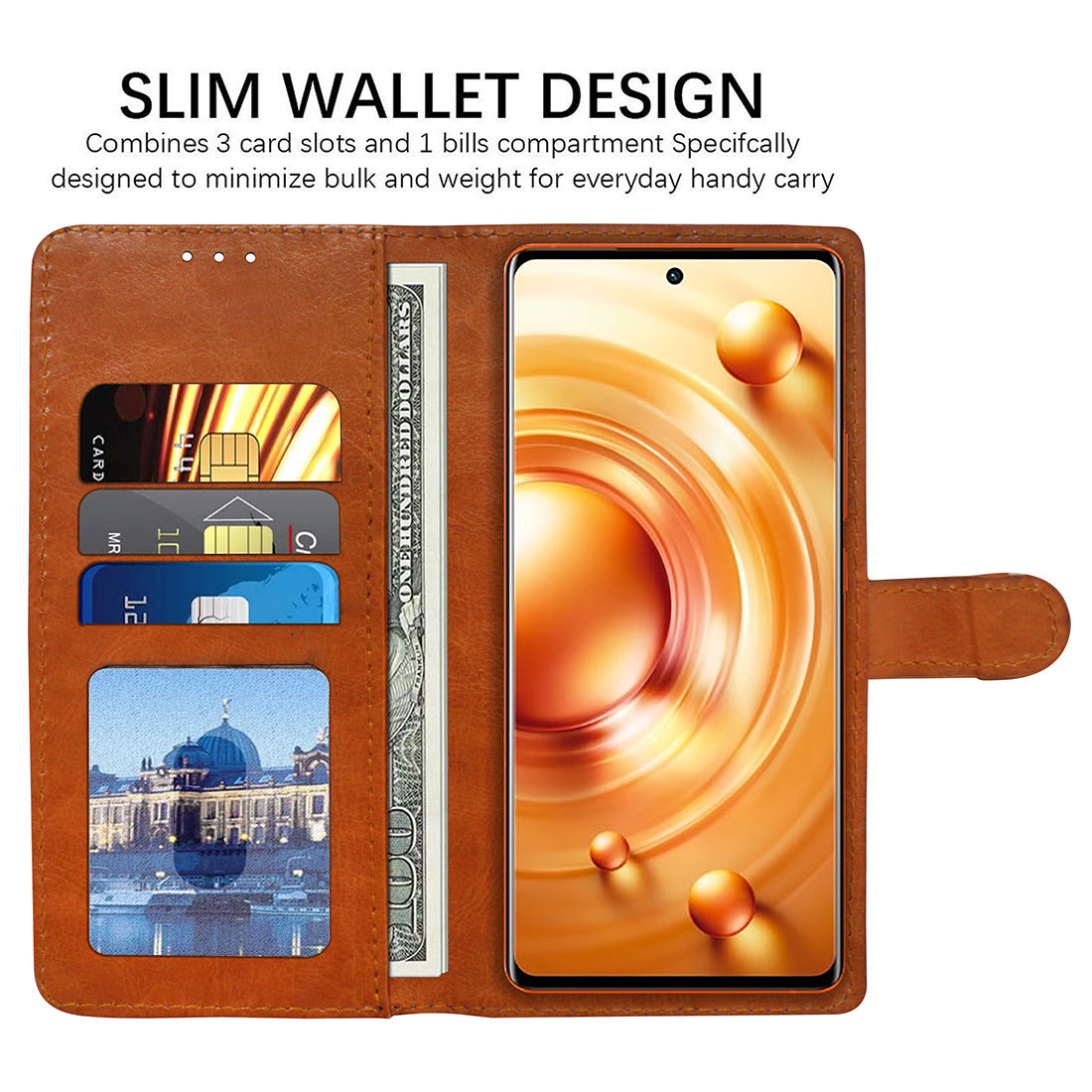 Premium Wallet Flip Cover for Vivo X80 5G