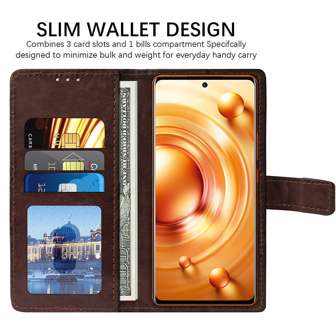 Premium Wallet Flip Cover for Vivo X80 5G