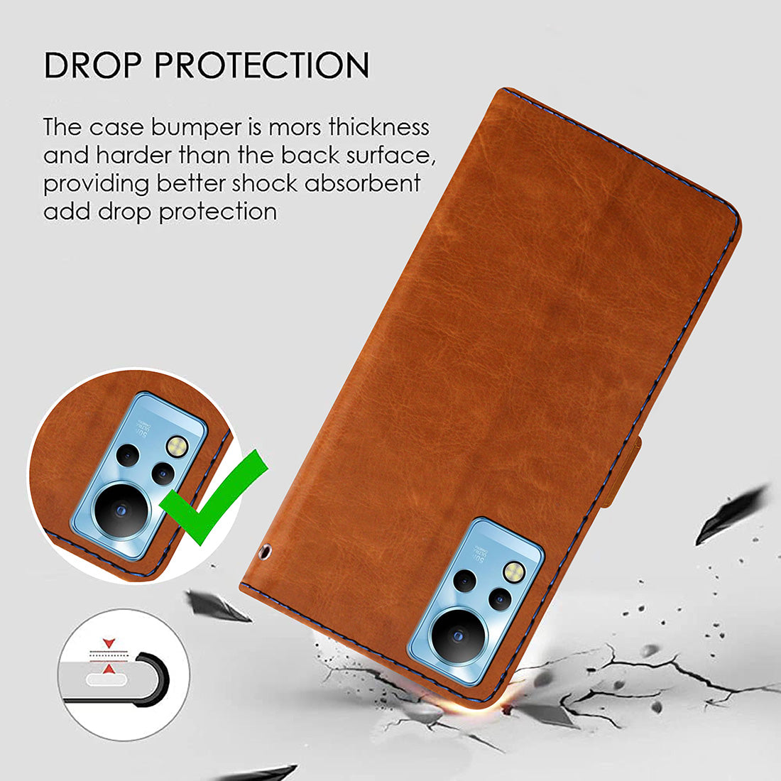 Premium Wallet Flip Cover for Infinix Note 12 4G