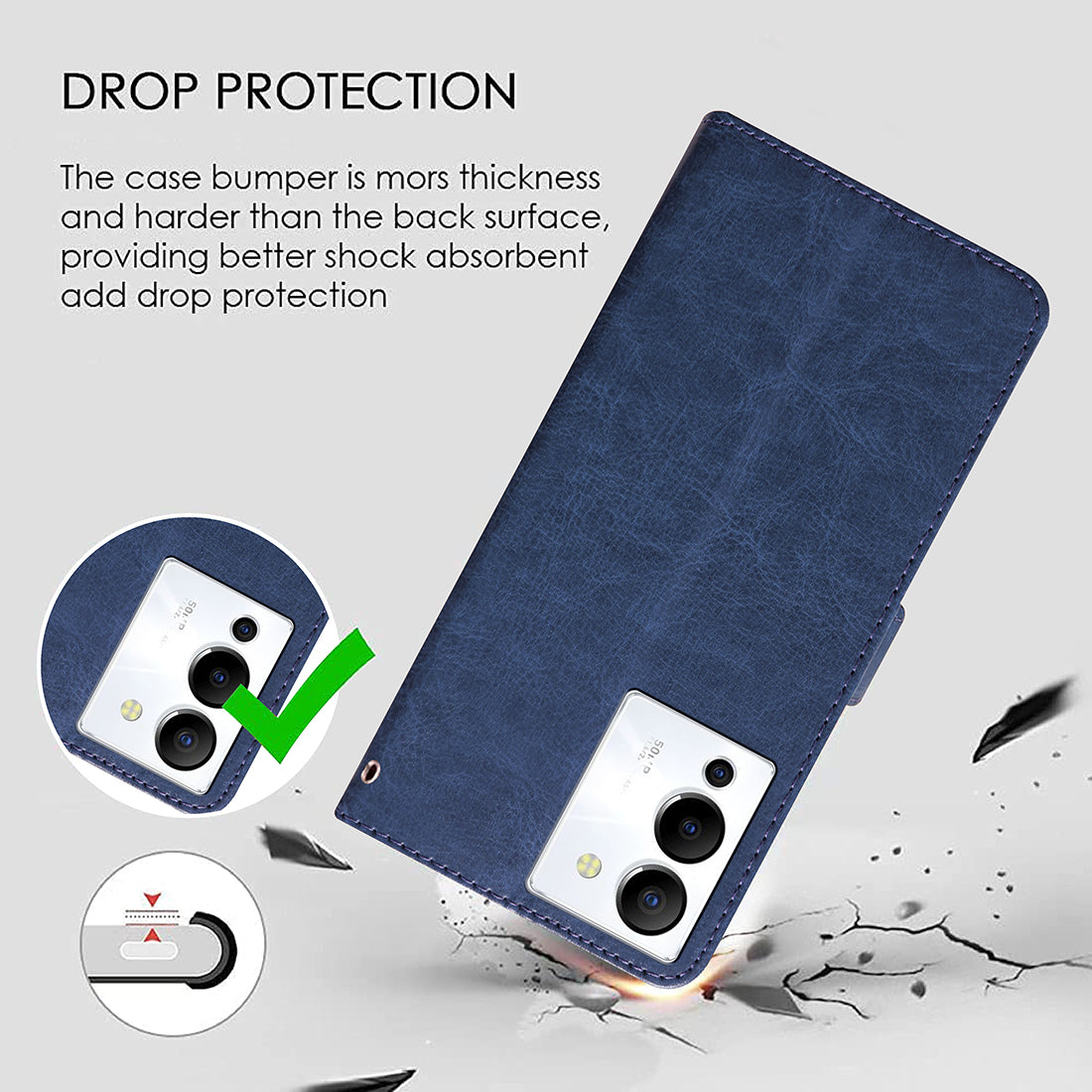 Premium Wallet Flip Cover for Infinix Note 12 Turbo 4G