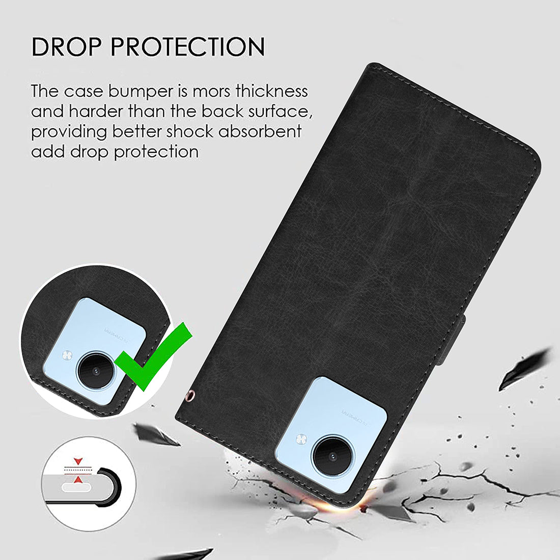 Premium Wallet Flip Cover for Realme C30 4G / C30s 4G / Narzo 50i Prime 4G