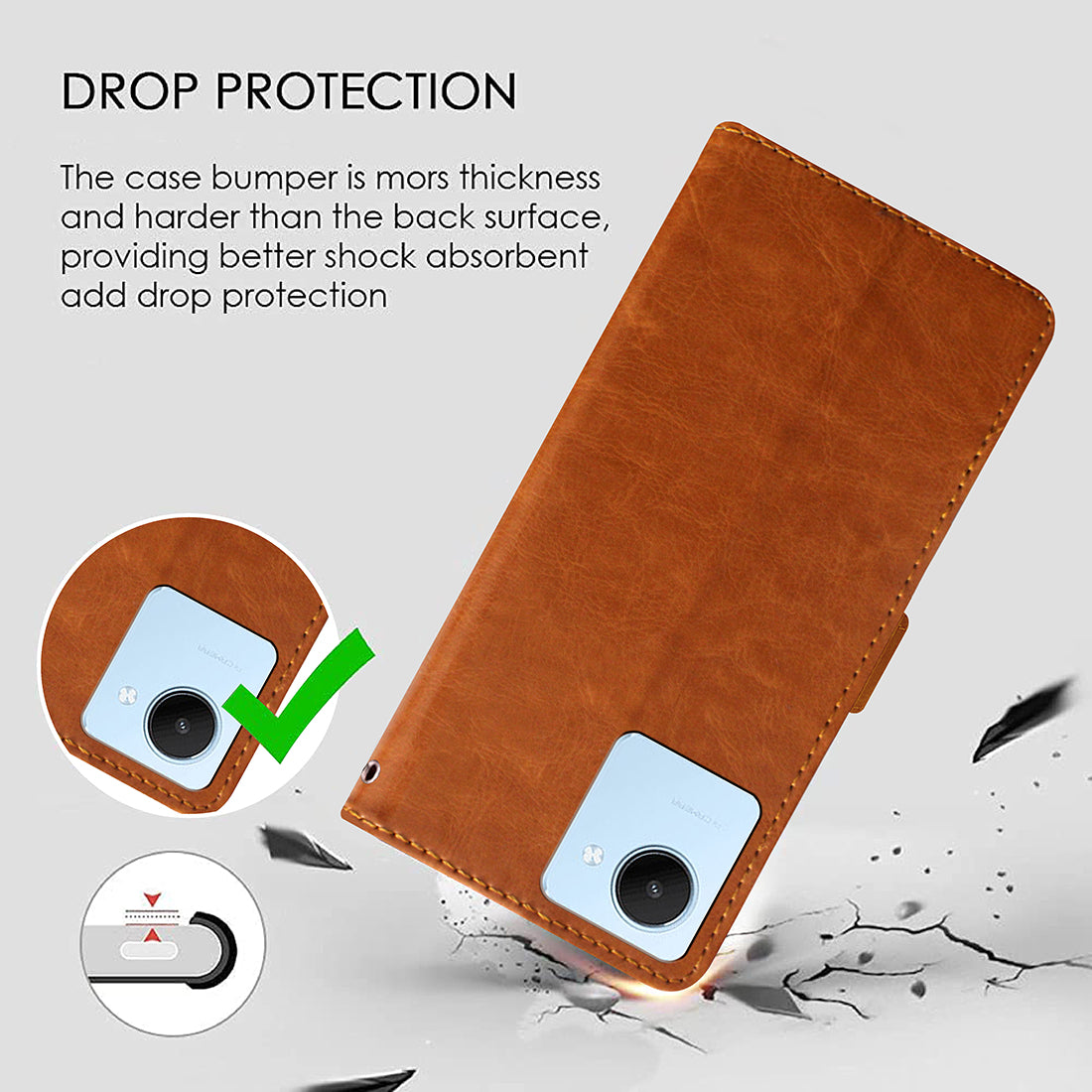 Premium Wallet Flip Cover for Realme C30 4G / C30s 4G / Narzo 50i Prime 4G