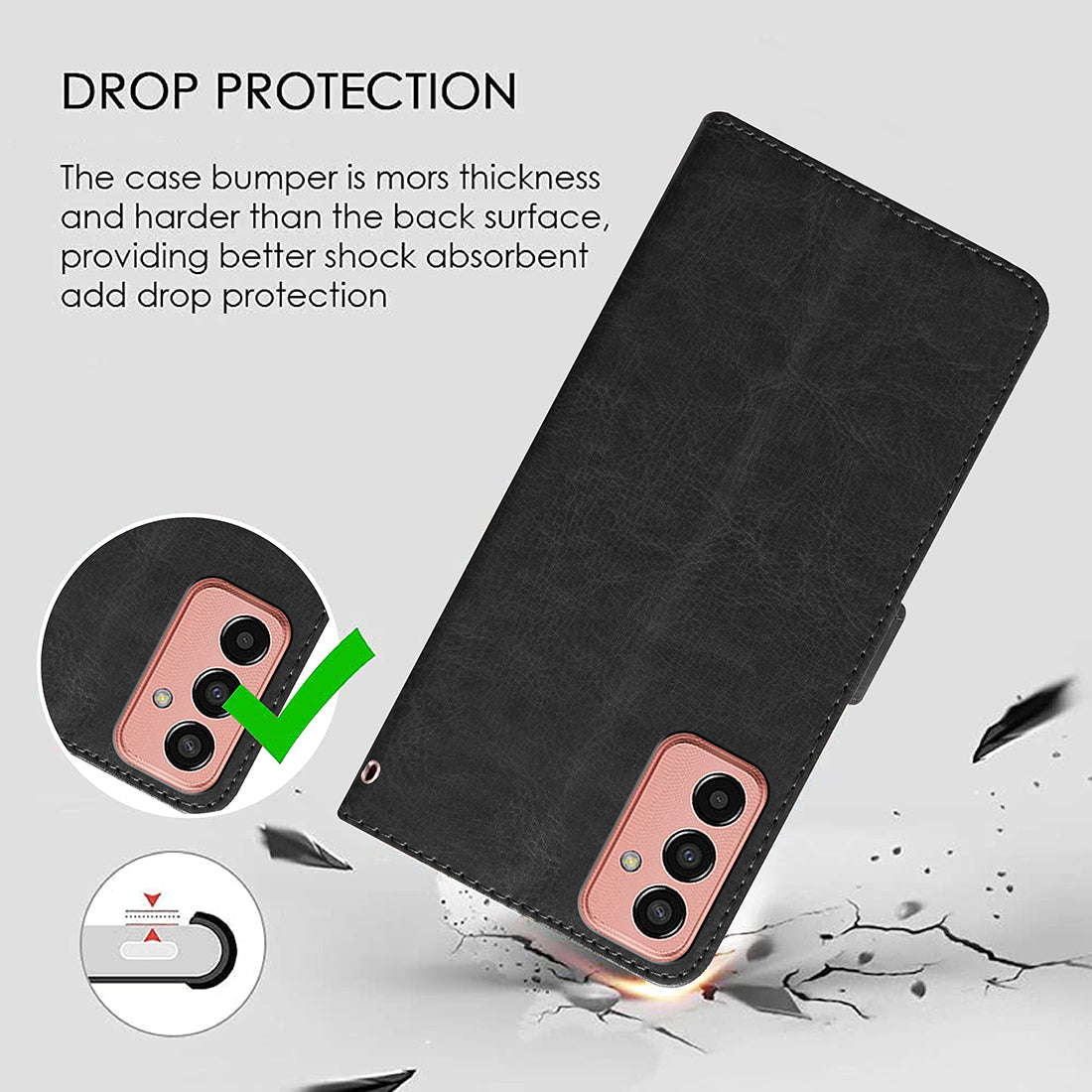 Premium Wallet Flip Cover for Samsung Galaxy M13 4G / F13 4G