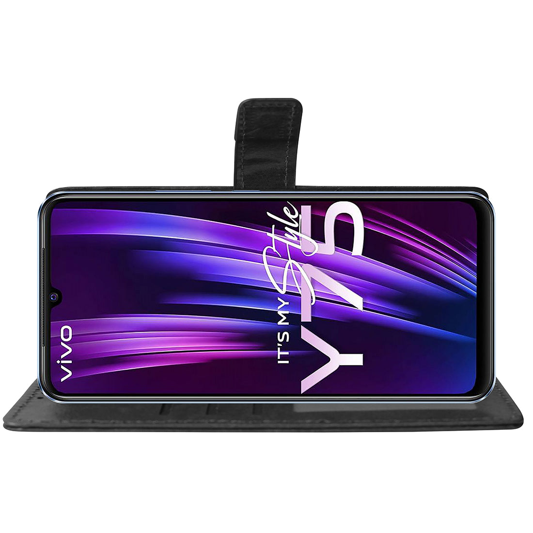 Premium Wallet Flip Cover for Vivo Y75 4G