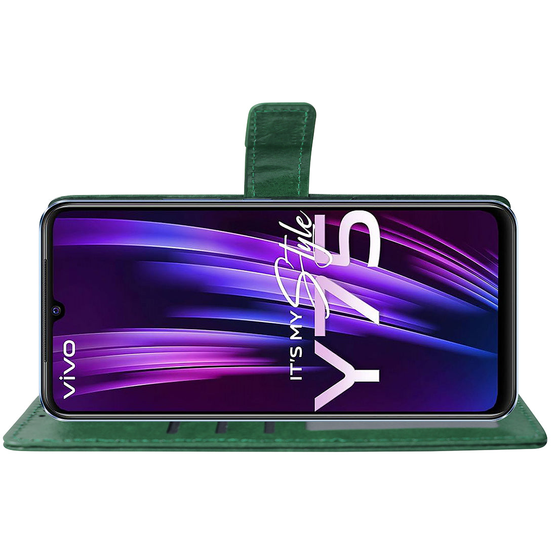 Premium Wallet Flip Cover for Vivo Y75 4G