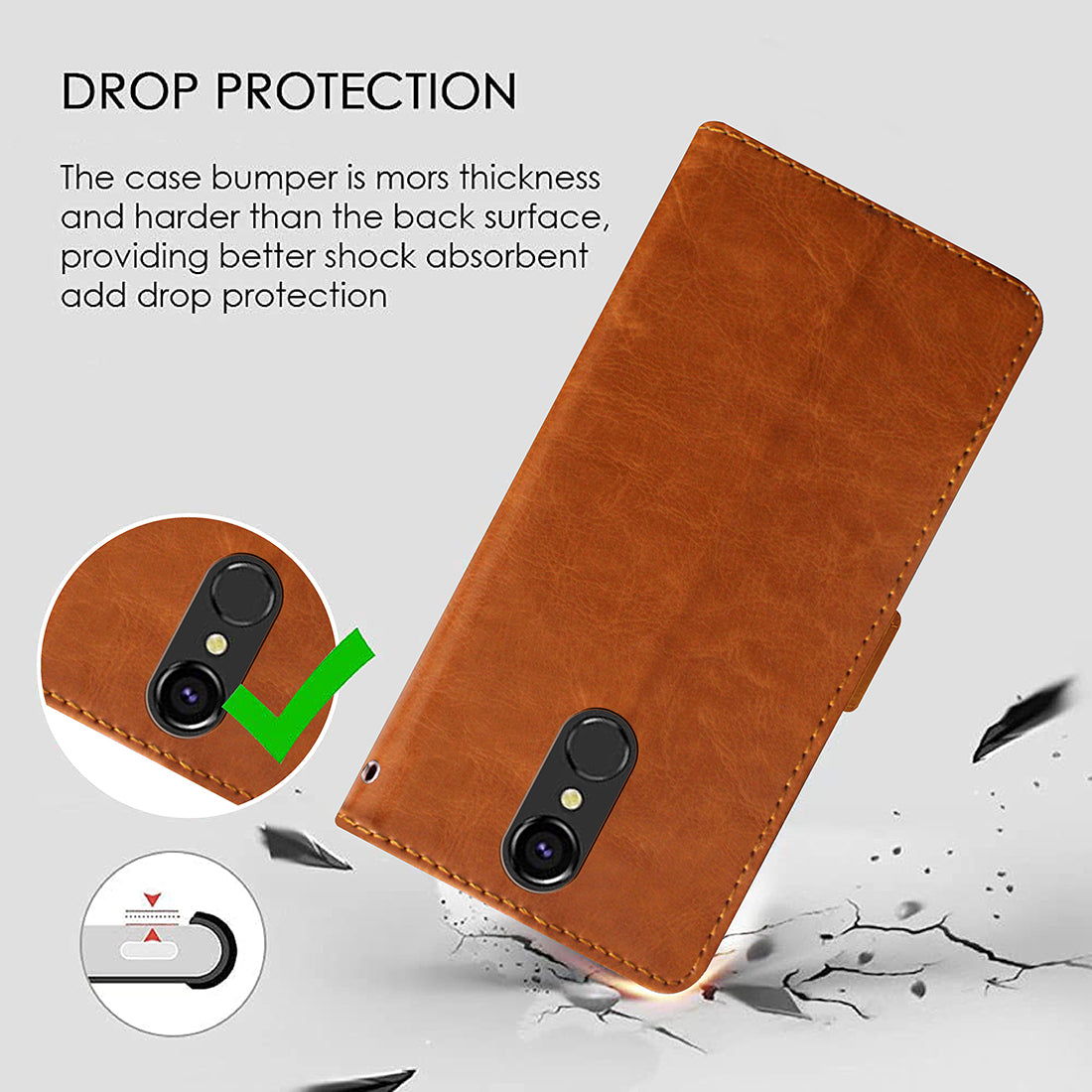 Premium Wallet Flip Cover for Lava Z70 4G