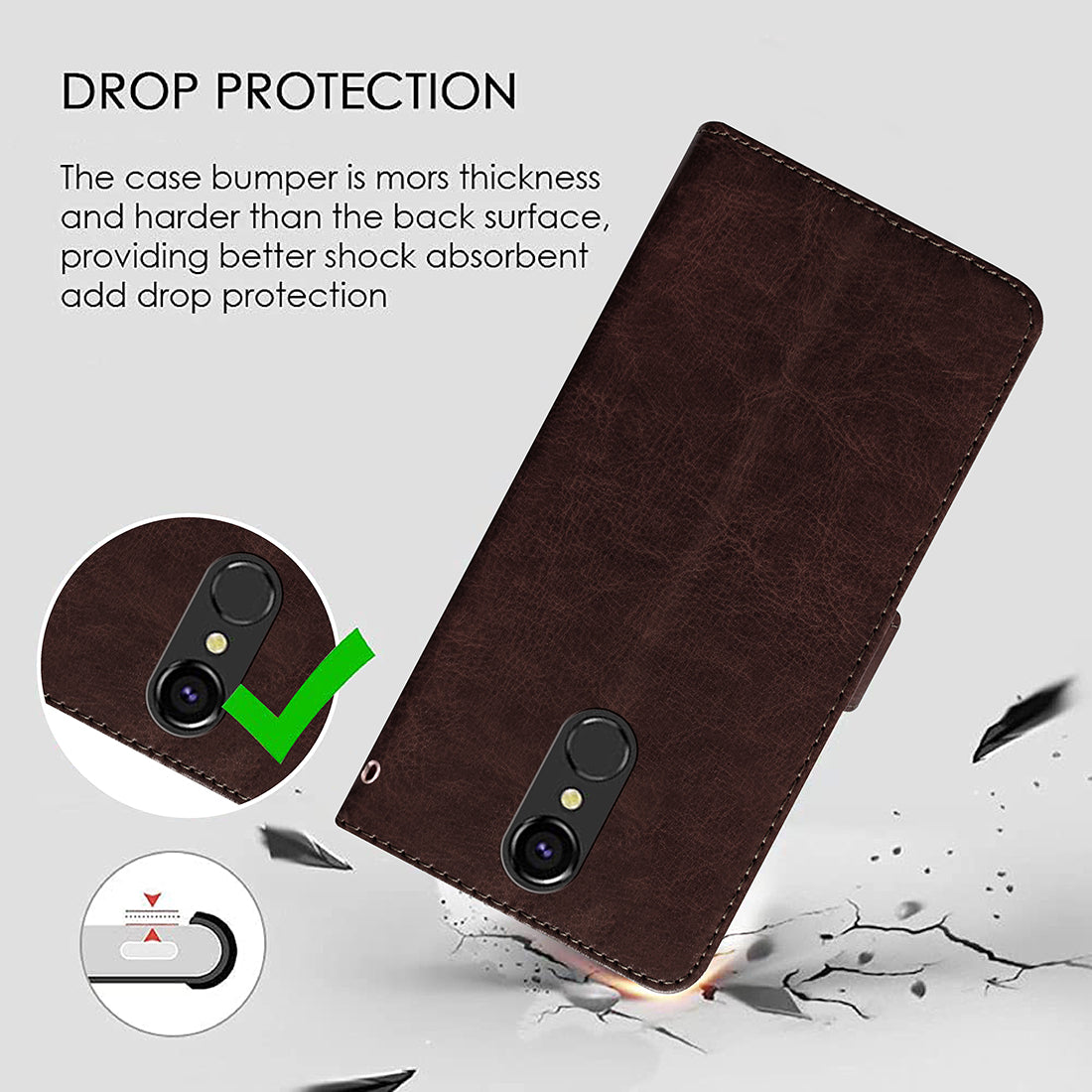 Premium Wallet Flip Cover for Lava Z70 4G