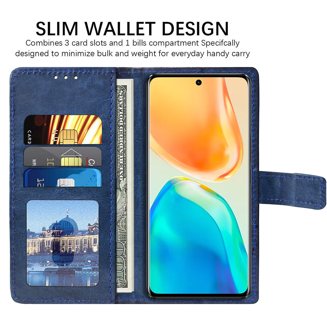 Premium Wallet Flip Cover for Vivo V25 5G