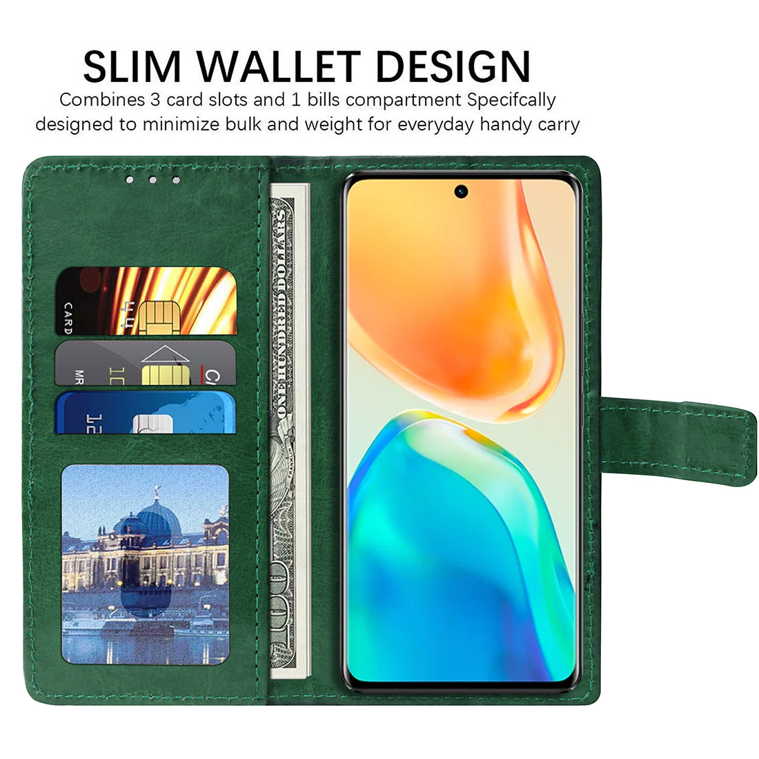 Premium Wallet Flip Cover for Vivo V25 5G