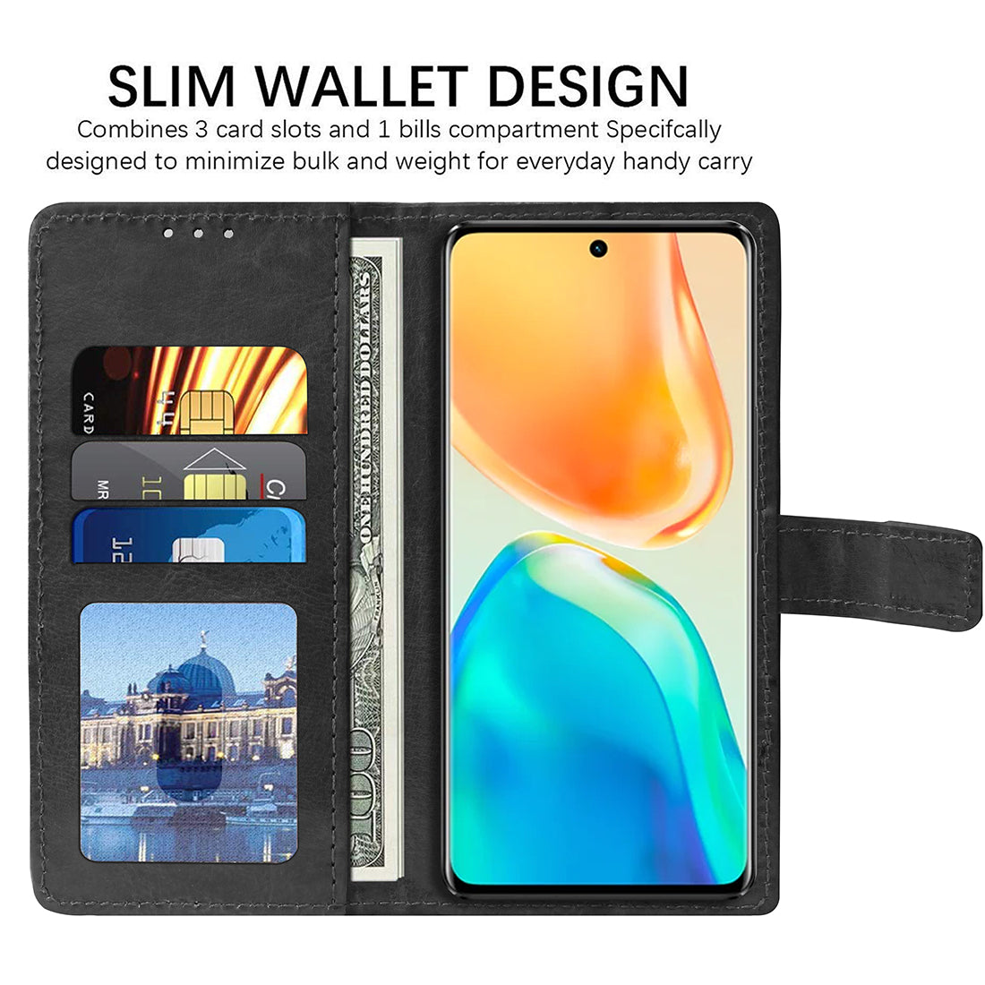 Premium Wallet Flip Cover for Vivo V25 Pro 5G