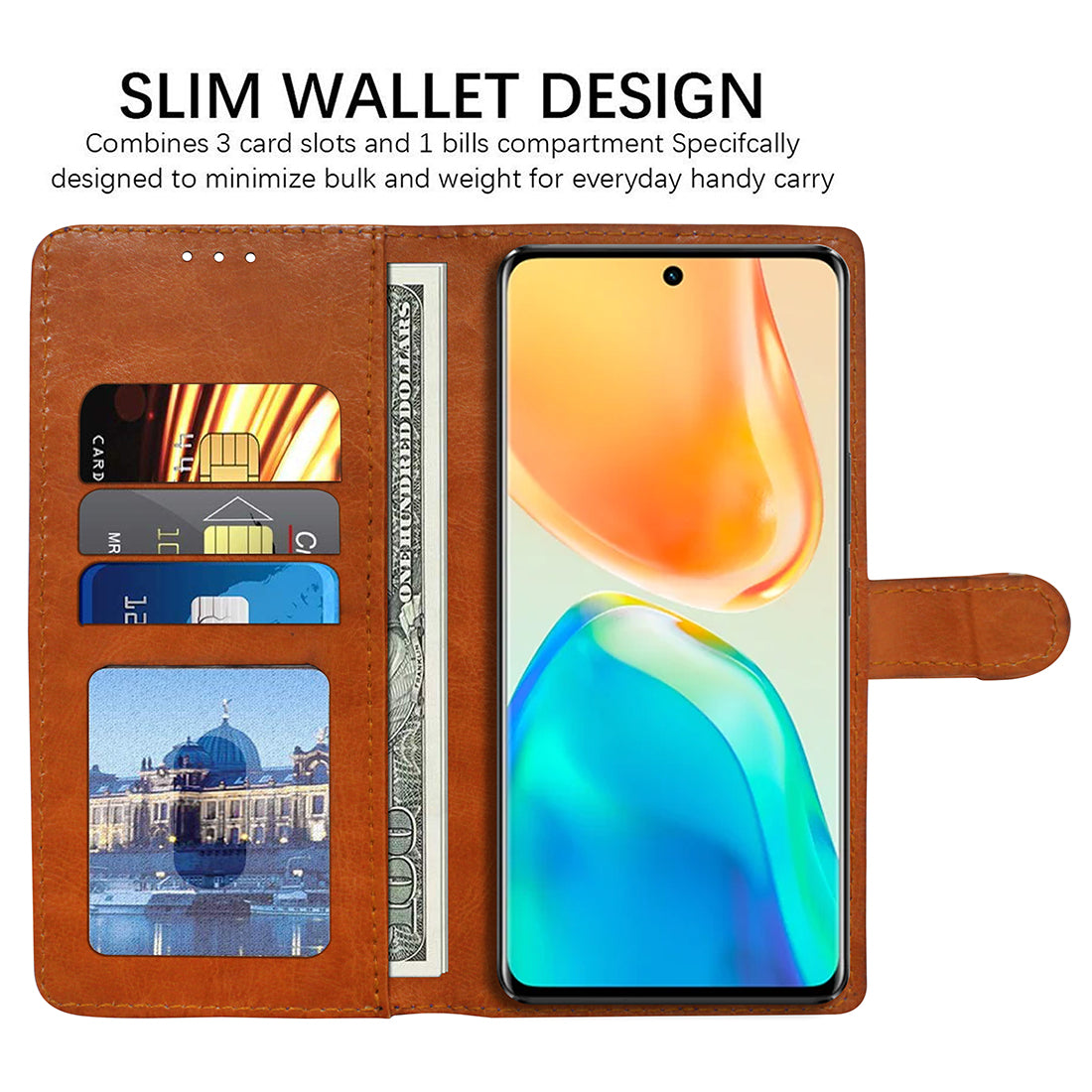 Premium Wallet Flip Cover for Vivo V25 Pro 5G