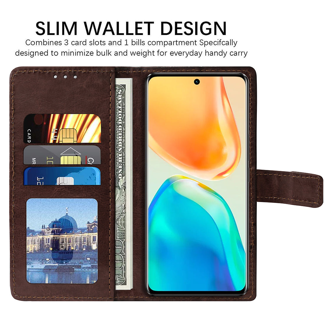 Premium Wallet Flip Cover for Vivo V25 Pro 5G