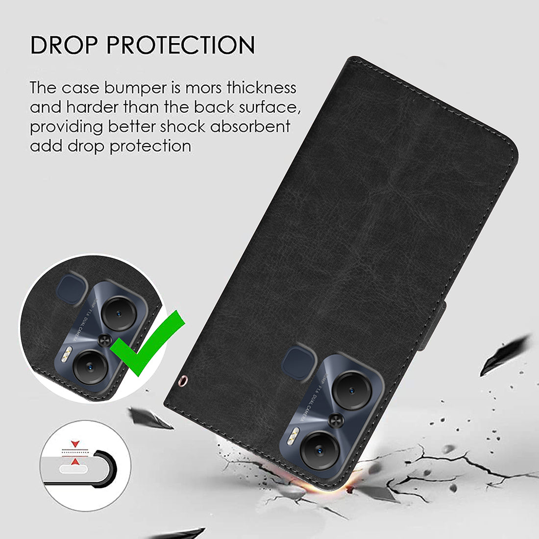 Premium Wallet Flip Cover for Infinix Hot 12 Pro 4G