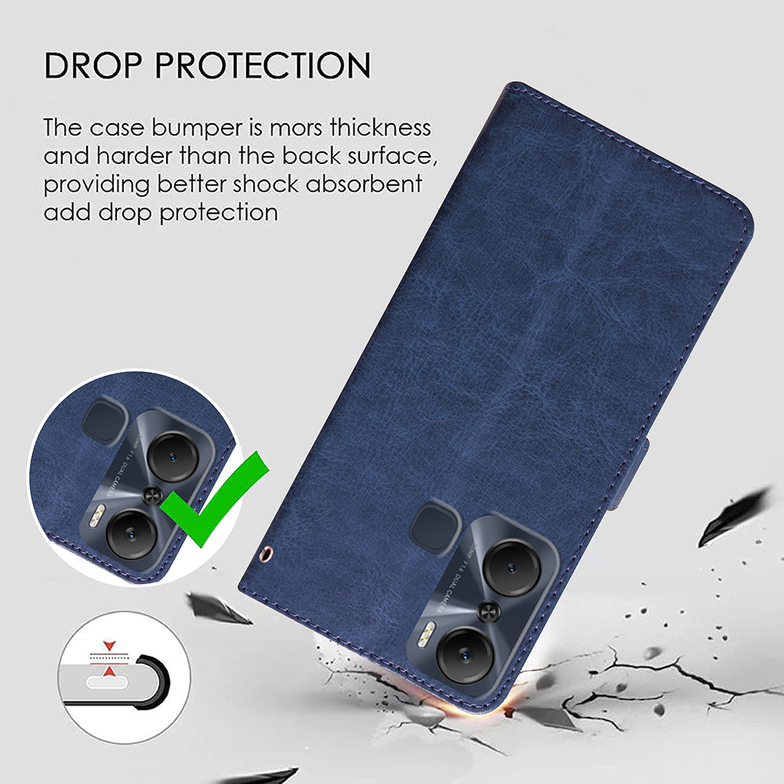 Premium Wallet Flip Cover for Infinix Hot 12 Pro 4G