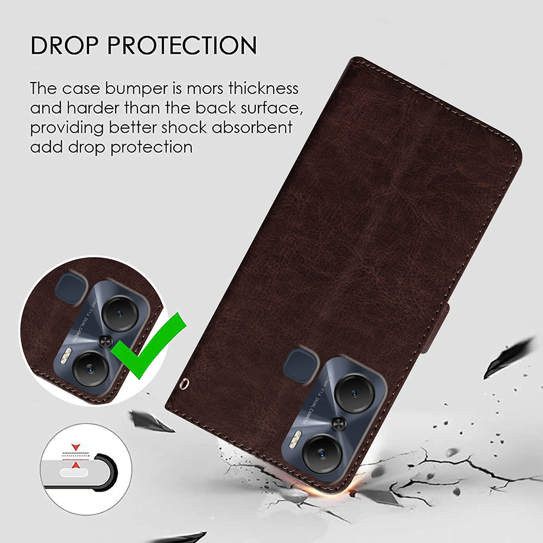 Premium Wallet Flip Cover for Infinix Hot 12 Pro 4G