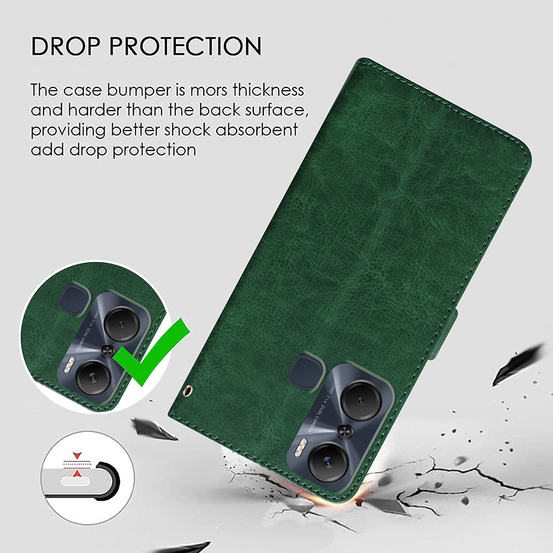 Premium Wallet Flip Cover for Infinix Hot 12 Pro 4G