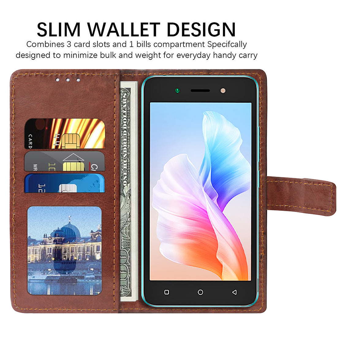 Premium Wallet Flip Cover for Itel A23s 4G