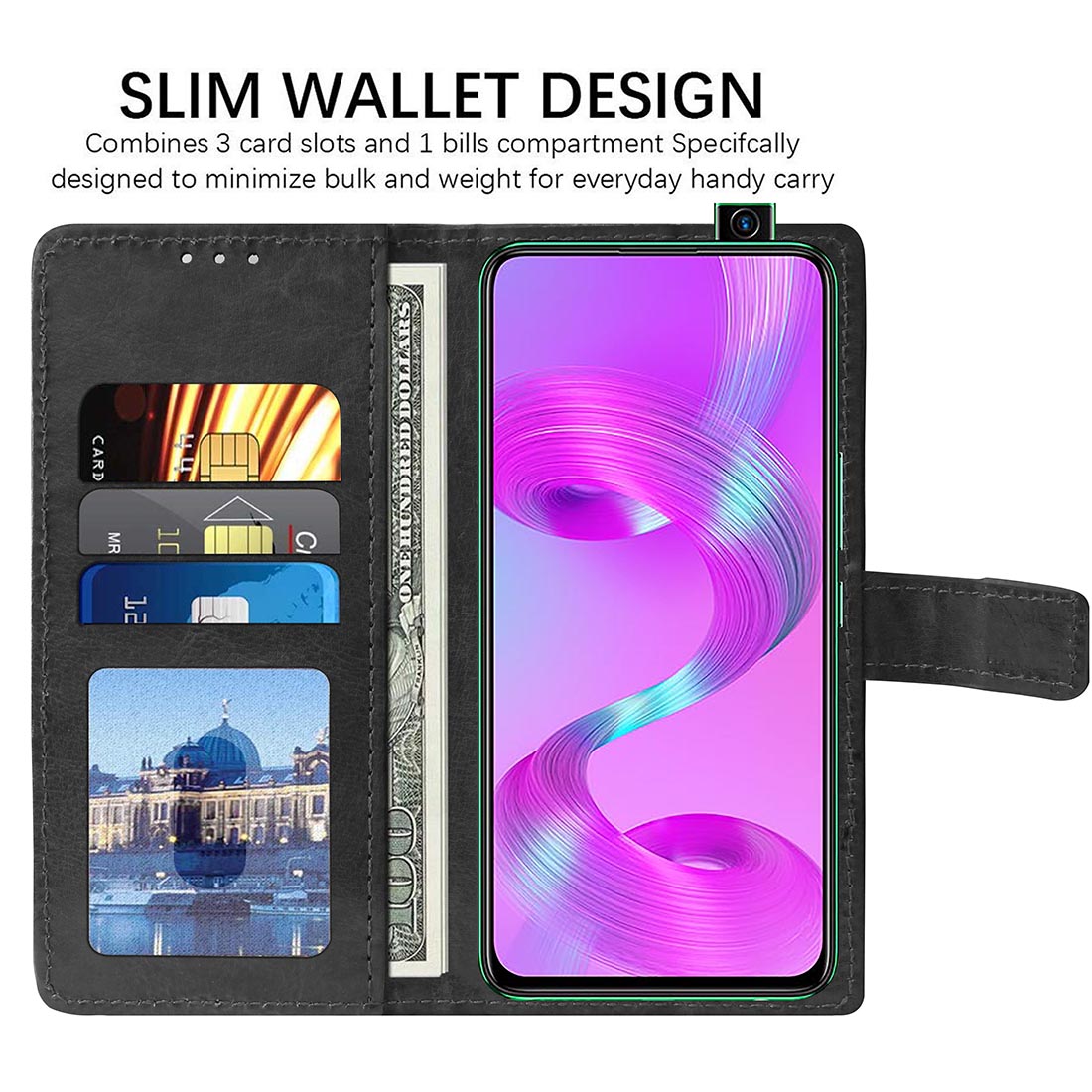 Premium Wallet Flip Cover for Infinix S5 Pro 4G