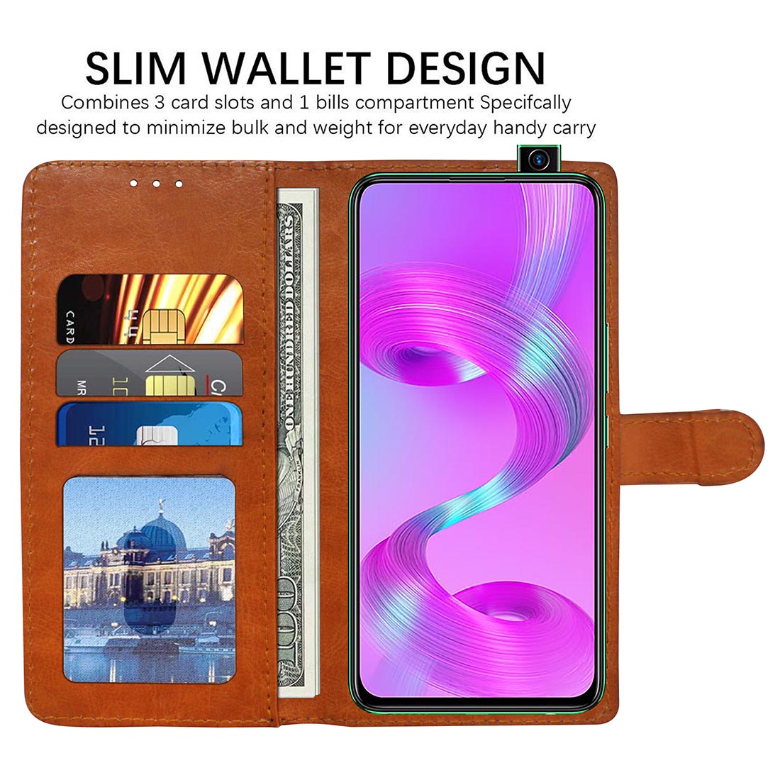 Premium Wallet Flip Cover for Infinix S5 Pro 4G