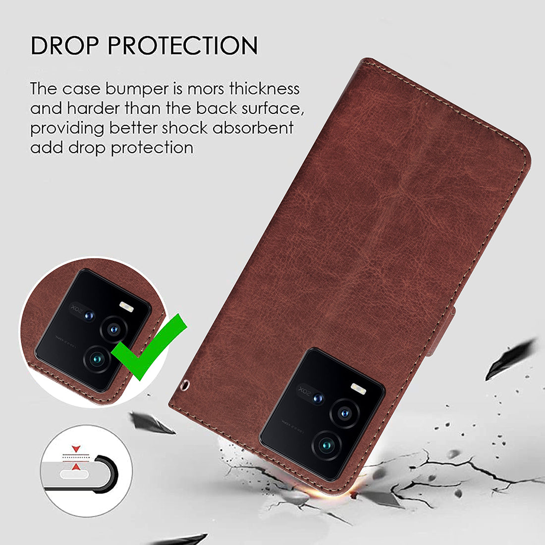 Premium Wallet Flip Cover for iQOO 9T 5G