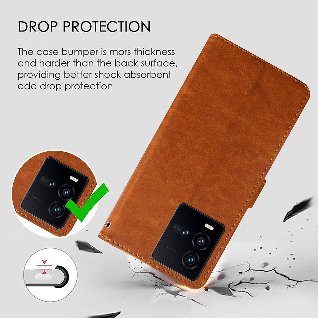 Premium Wallet Flip Cover for iQOO 9T 5G