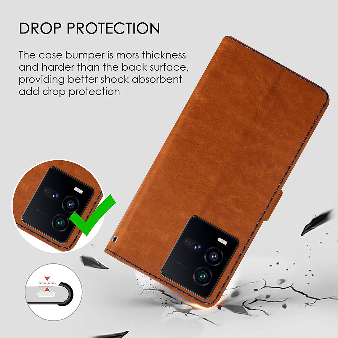 Premium Wallet Flip Cover for iQOO 9T 5G