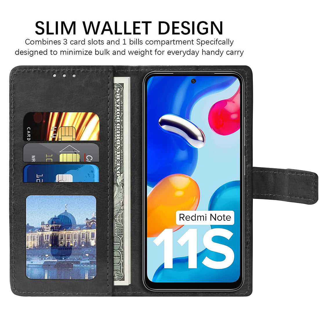 Premium Wallet Flip Cover for Mi Redmi Note 11SE 5G