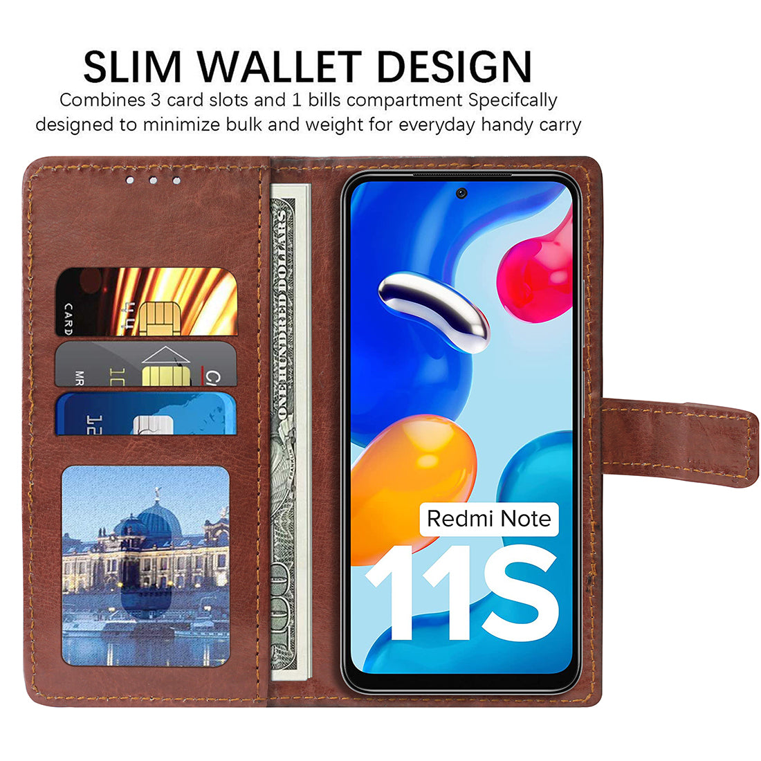 Premium Wallet Flip Cover for Mi Redmi Note 11SE 5G